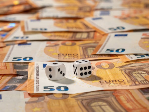 Three dice showing result on Lightning Dice